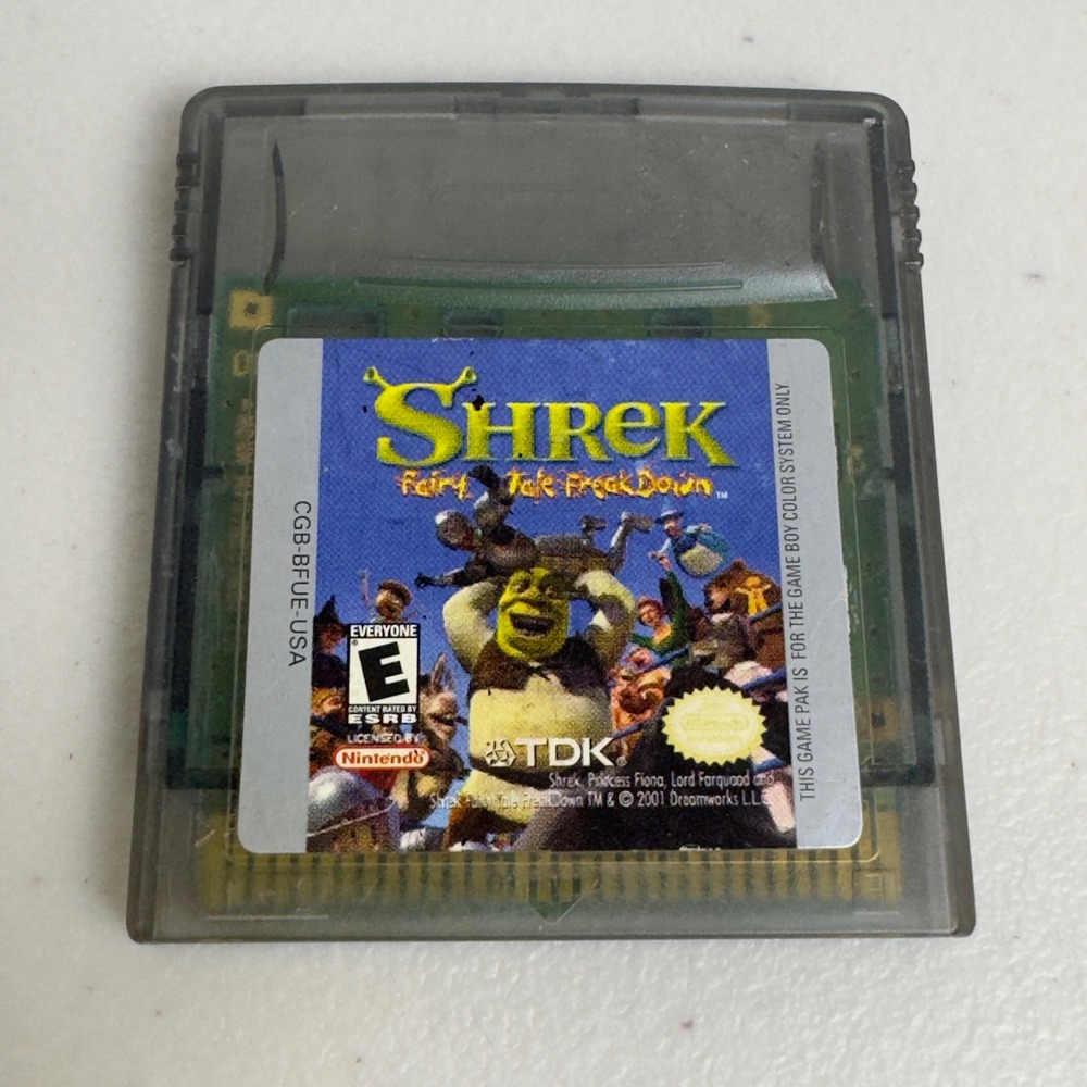 Nintendo Game Boy Color Shrek Fairy Tale Freakdown Video Game CGB-BFUE-USA 2001